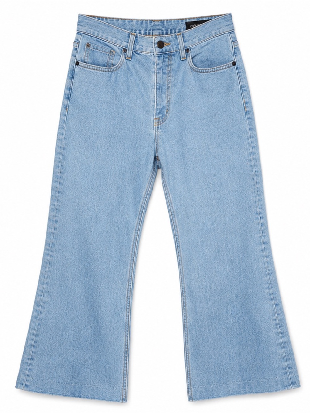 Rag & Bone Light Wash Cropped Flare Jeans Size 28 High Rise